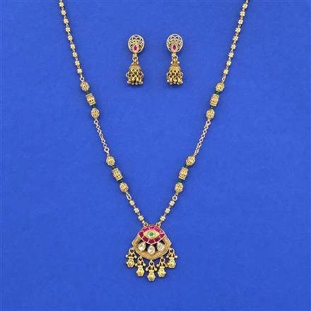 Antique Classic Pendant Set With Gold Plating
