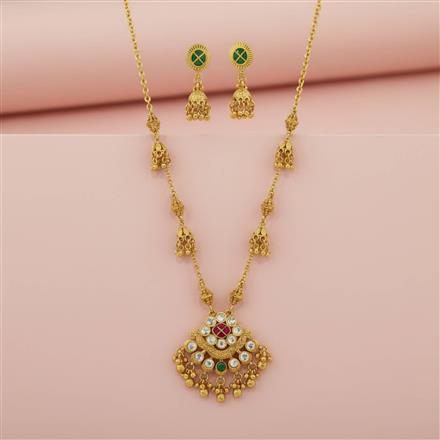 Antique Classic Pendant Set With Gold Plating