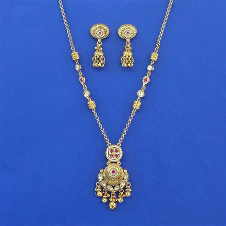 Antique Classic Pendant Set With Gold Plating