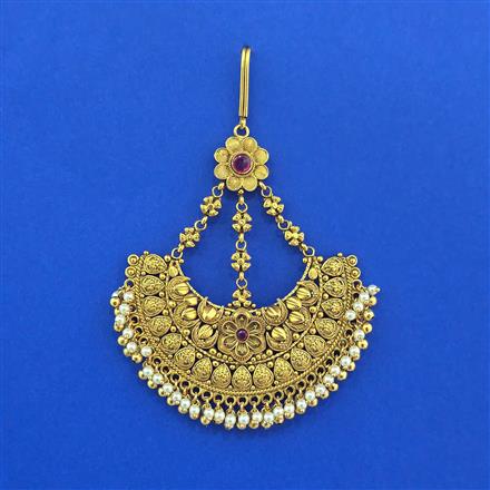 Antique Pearl Pasa With Matte Gold Plating