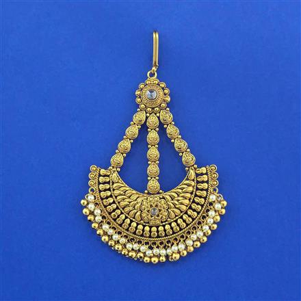 Antique Pearl Pasa With Matte Gold Plating