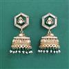 Antique Moti Earring With Matte Gold Plating