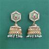 Antique Moti Earring With Matte Gold Plating