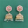 Antique Moti Earring With Matte Gold Plating