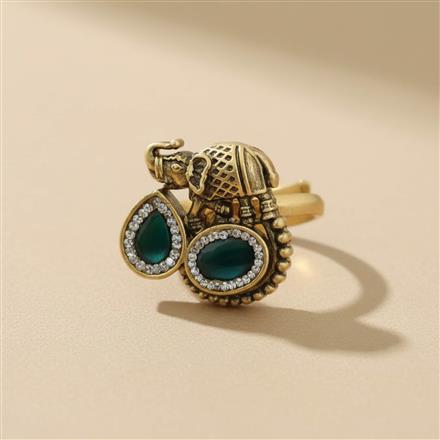 Antique Adjustable Ring With Gold Plating
