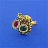 Antique Adjustable Ring With Gold Plating
