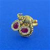 Antique Adjustable Ring With Gold Plating