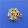 Antique Adjustable Ring With Gold Plating