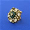 Antique Pearl Ring With Gold Plating