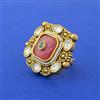 Antique Pearl Ring With Gold Plating