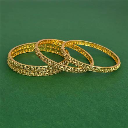 Antique Plain Gold Bangles With Gold Plating