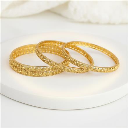 Antique Plain Gold Bangles With Gold Plating