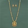 Antique Temple Necklace With Matte Gold Plating