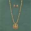 Antique Temple Necklace With Matte Gold Plating