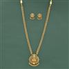 Antique Temple Necklace With Matte Gold Plating
