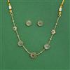 Antique Classic Necklace Set With Matte Gold Plating
