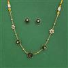 Antique Classic Necklace Set With Matte Gold Plating