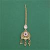 Antique Moti Tikka With Matte Gold Plating
