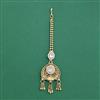 Antique Moti Tikka With Matte Gold Plating