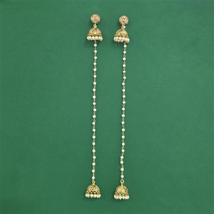 Antique Kashmiri Jhumki With Gold Plating