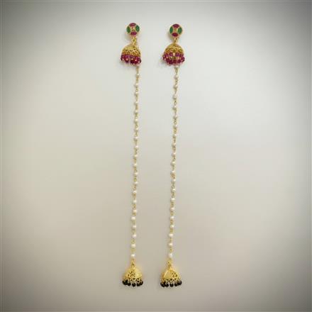 Antique Kashmiri Jhumki With Gold Plating