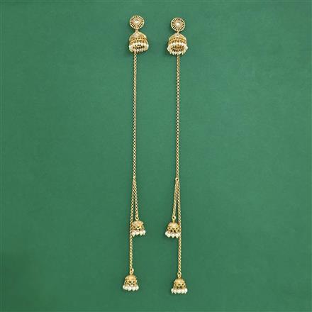 Antique Kashmiri Jhumki With Gold Plating