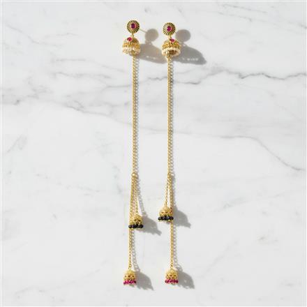 Antique Kashmiri Jhumki With Gold Plating