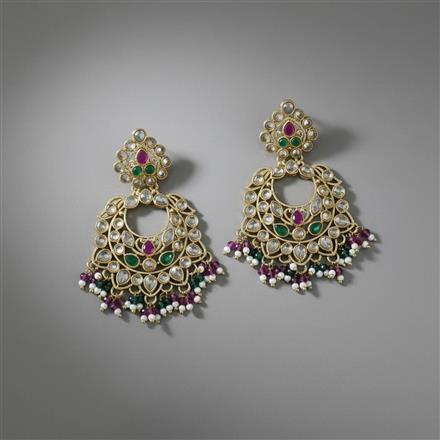 Antique Classic Earring With Mehndi Plating