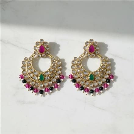 Antique Classic Earring With Mehndi Plating