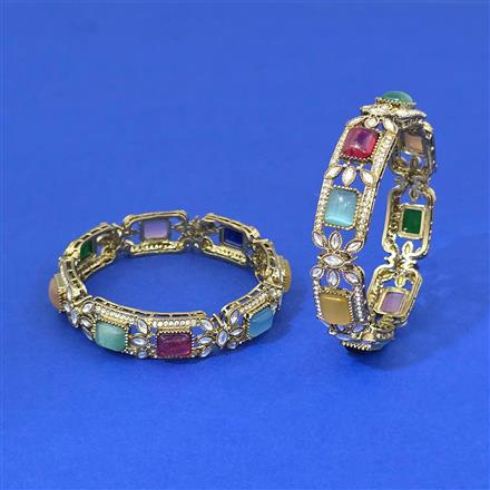Antique Classic Bangles With Mehndi Plating