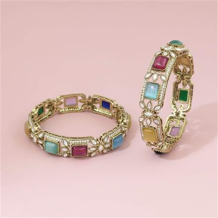 Antique Classic Bangles With Mehndi Plating