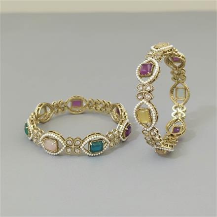 Antique Classic Bangles With Mehndi Plating