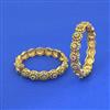Antique Openable Bangles With Matte Gold Plating