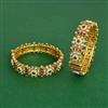Antique Moti Bangles With Gold Plating