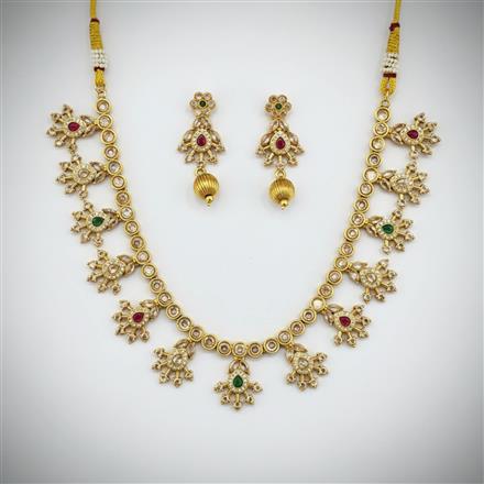 Antique Classic Necklace Set With Gold Plating
