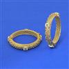 Antique Openable Bangles With Matte Gold Plating