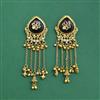 Antique Classic Earring With Matte Gold Plating