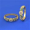 Antique Openable Bangles With Matte Gold Plating