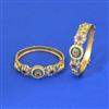 Antique Openable Bangles With Matte Gold Plating