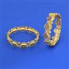 Antique Openable Bangles With Matte Gold Plating