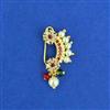 Antique Moti Nose Ring With Gold Plating