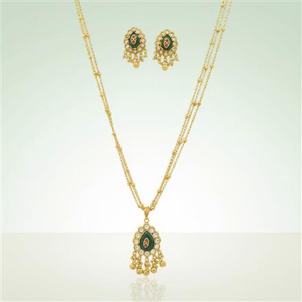 Antique Classic Pendant Set With Gold Plating
