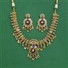 Antique Moti Necklace Set With Gold Plating