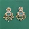 Antique Moti Earring With Matte Gold Plating