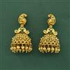 Antique South Indian Earring With Matte Gold Plating