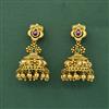 Antique South Indian Earring With Matte Gold Plating