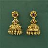 Antique South Indian Earring With Matte Gold Plating