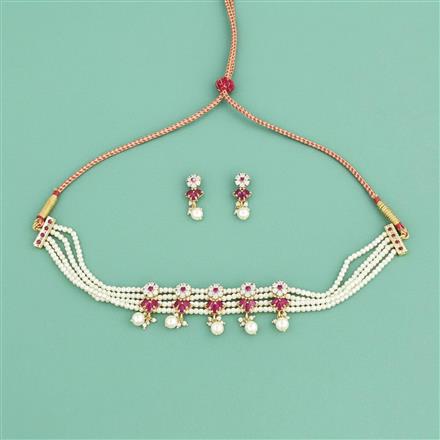 Antique Choker Necklace With Gold Plating