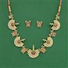 Antique Moti Necklace Set With Gold Plating