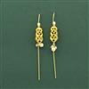 Antique Pearl Ear Chain With Gold Plating